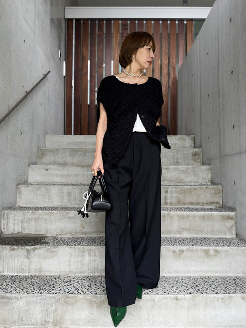 center press wide pants - virgin wool
