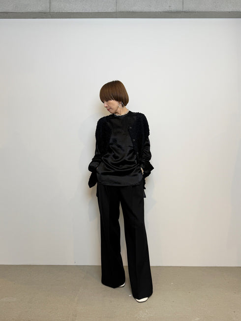 center press wide pants - virgin wool