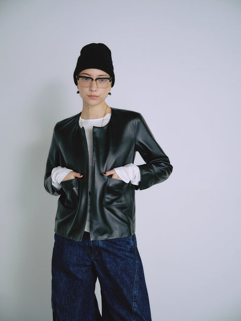 1205. Entrefino lamb leather jacket 02(予約商品)