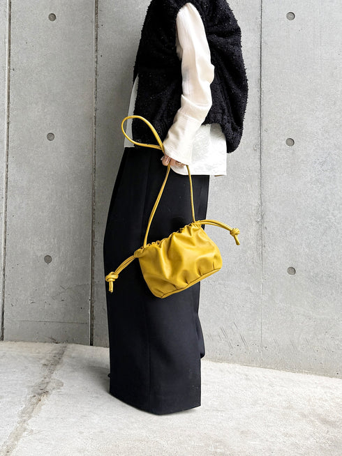 lamb leather shoulder bag