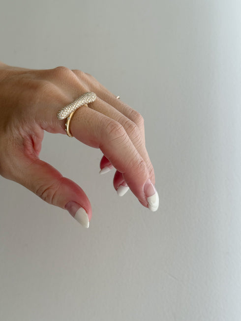 ✧ NEW ✧ N°52 smiley pave ring