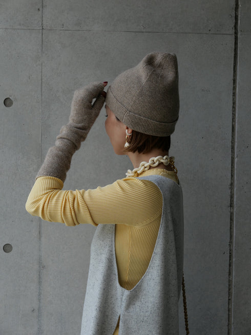 1216. light cashmere knit cap(予約商品)