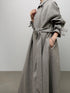 3piece - flannel wrap coat