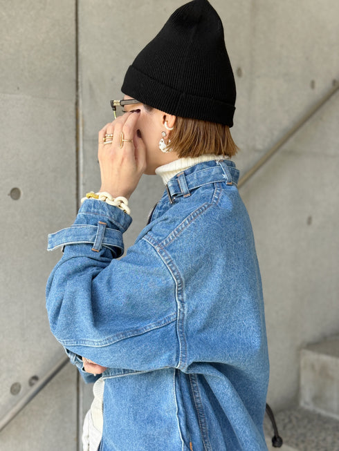 1204. belted denim jacket(予約商品)
