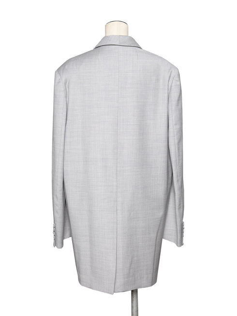 silk wool shawl collar jacket