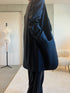 silk wool shawl collar jacket