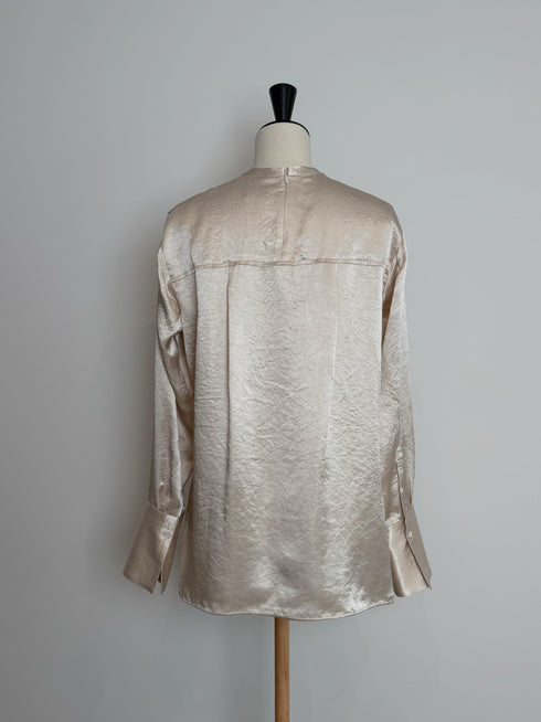 plain satin shirt