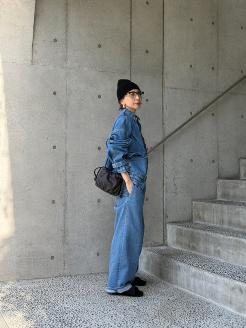 1204. belted denim jacket(予約商品)