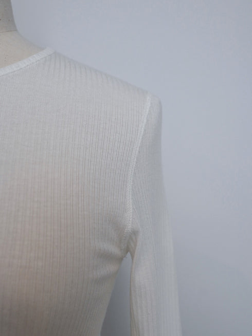 【basic line】All day long cutsew(cashmere &silk blend)(即納)
