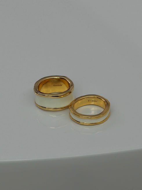 14. gold bobbin † white