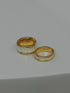 14. gold bobbin † white