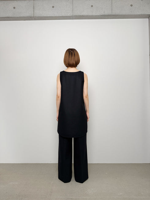 3piece - flannel wide slacks