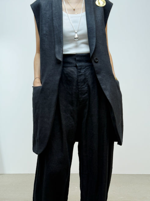 ✧ NEW ✧ rich linen lantern pants(予約商品)