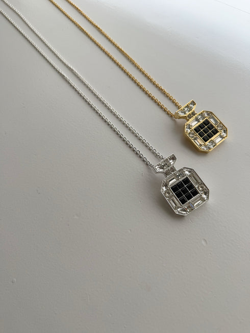 perfume brooch necklace