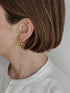 435. kotama brass hoop pierce/earring