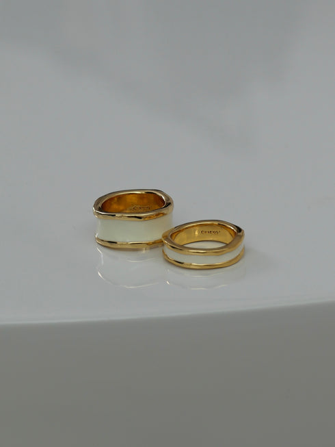 14. gold bobbin † white