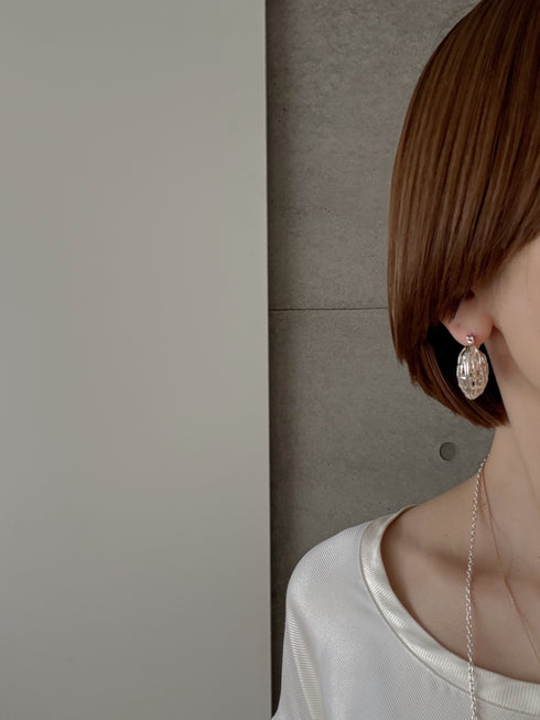 peekaboo heart hoop pierce