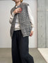 egg zip vest(wool tweed)