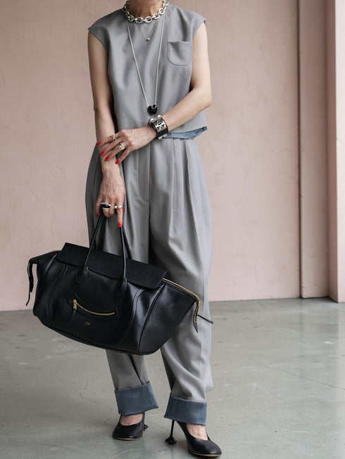 1209. smooth wool vest top(予約商品)