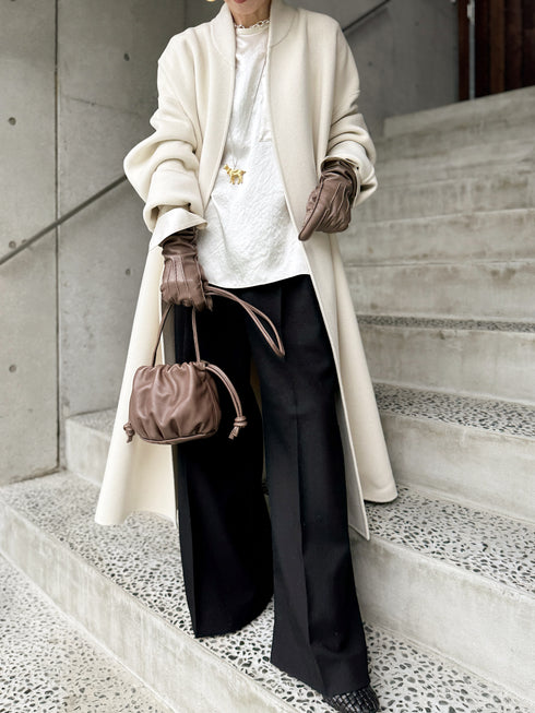 lamb leather shoulder bag