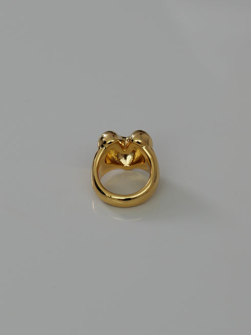 7. Big heart ring