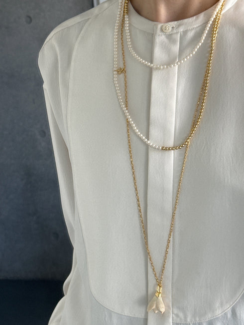 "NEW" mokuren necklace (先行予約販売)