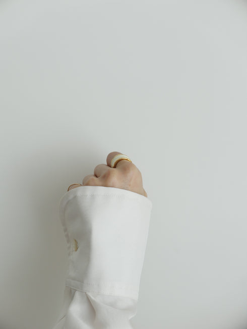 14. gold bobbin † white