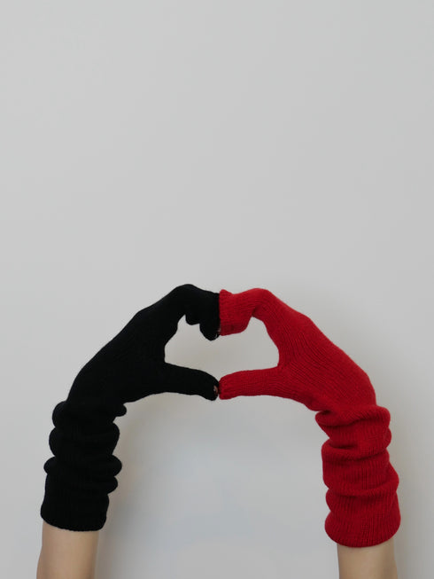 1217. light cashmere open-tip mittens(予約商品)