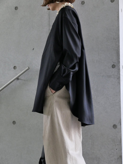1207. silky flow shirt(予約商品)