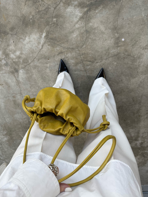 lamb leather shoulder bag