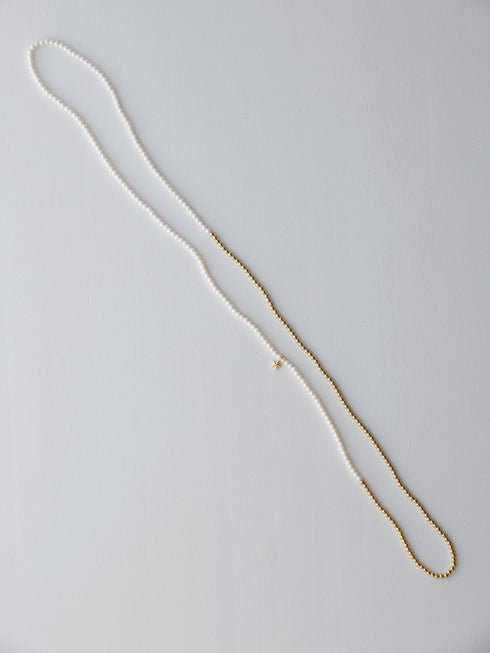 "NEW" star&pearl long necklace (先行予約販売)