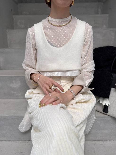 sheer dot dress shirt