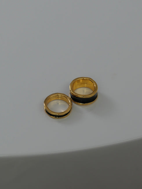 13. gold bobbin † black