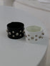 524. studs leather bangle