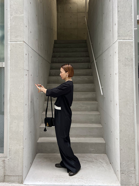 silk wool marvelt pants(予約商品)