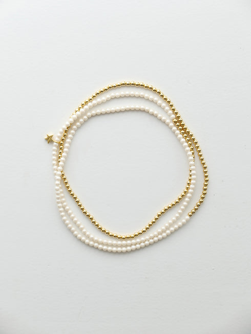 "NEW" star&pearl long necklace (先行予約販売)