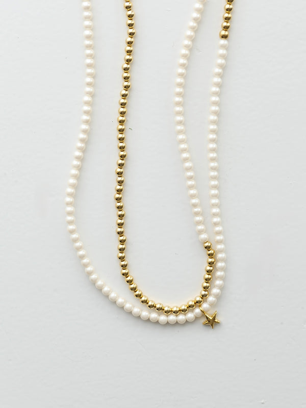 "NEW" star&pearl long necklace (先行予約販売)