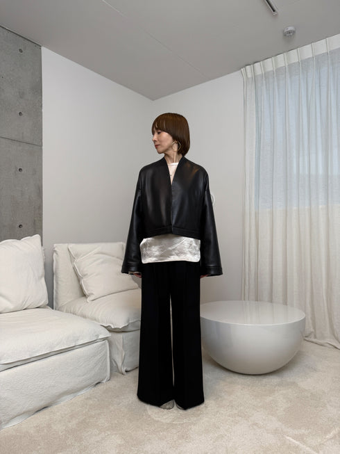 Entrefino lamb leather jacket