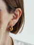435. kotama brass hoop pierce/earring