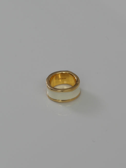 14. gold bobbin † white