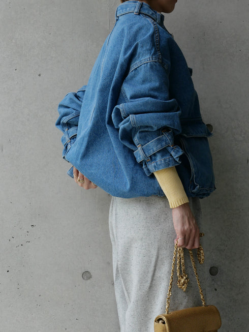 1204. belted denim jacket(予約商品)