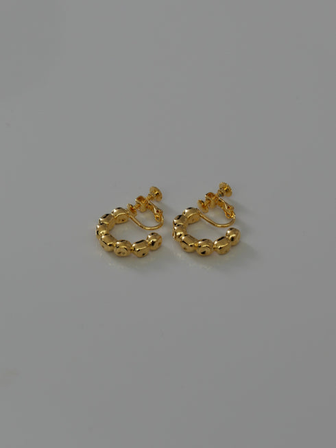 435. kotama brass hoop pierce/earring