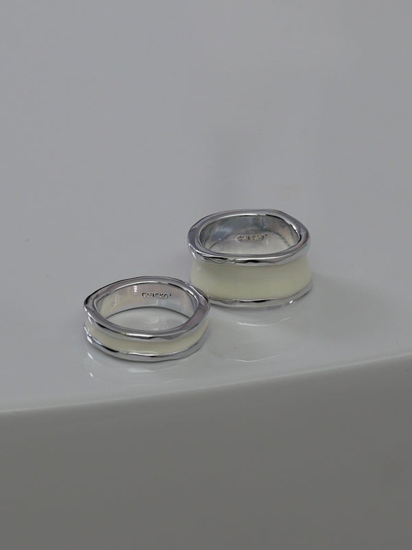 16. silver bobbin † white