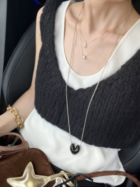 1087. luxe knit 03 bustier (baby cashmere)