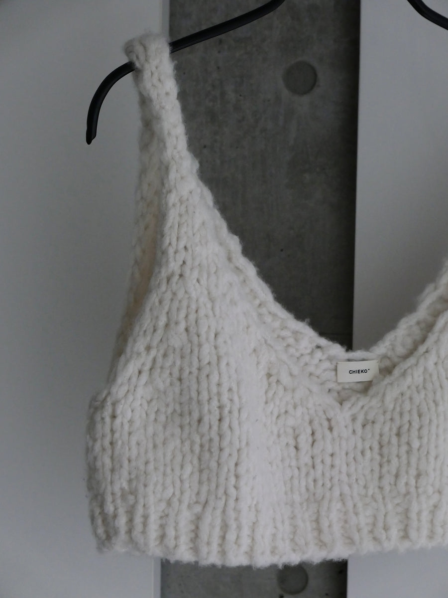 luxe knit 03 bustier (baby cashmere）｜CHIEKO+(チエコプラス)公式通販