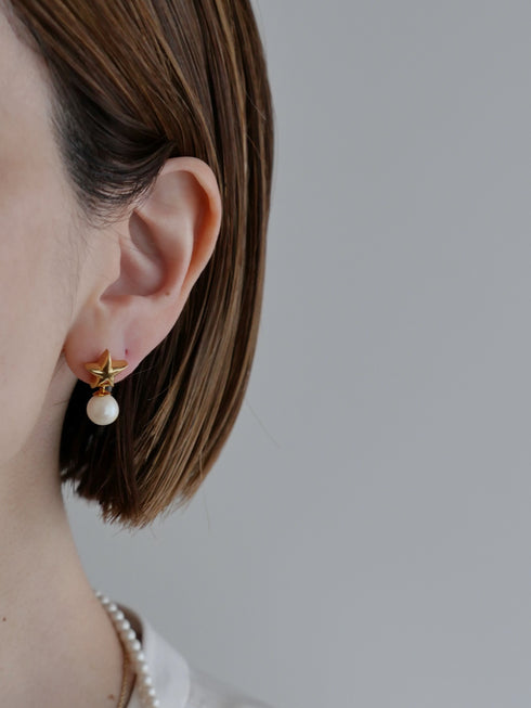 "NEW" star&pearl pierce / earring (先行予約販売)