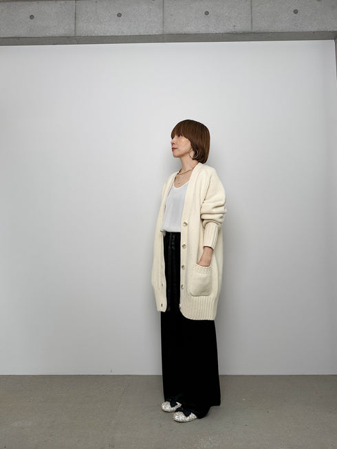 luxe knit 05 - wool cashmere long cardigan