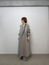 3piece - flannel wrap coat