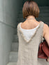 1099. rich linen fringe tank(予約商品)
