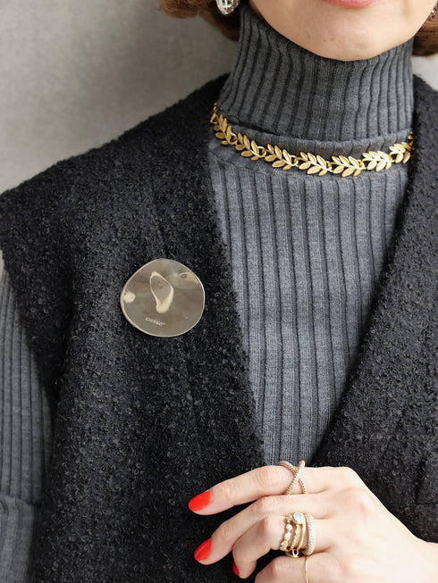 1214. line rib turtle knit(予約商品)